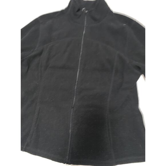 Old Navy Black Full-Zip Fleece Jacket Women’s Size XXL - Picture 3 of 5